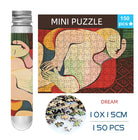 Jigsaw Puzzle 150Pcs Mini Test Tube 15*10Cm Travel Game World Famous Van Gogh Oil Paintings