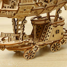 Airship 3D Car Wooden Puzzle Scale Model,Diy Model Kit, Handcraft Gift,Home Decoration,Mechanical Model Kit, Building Toy