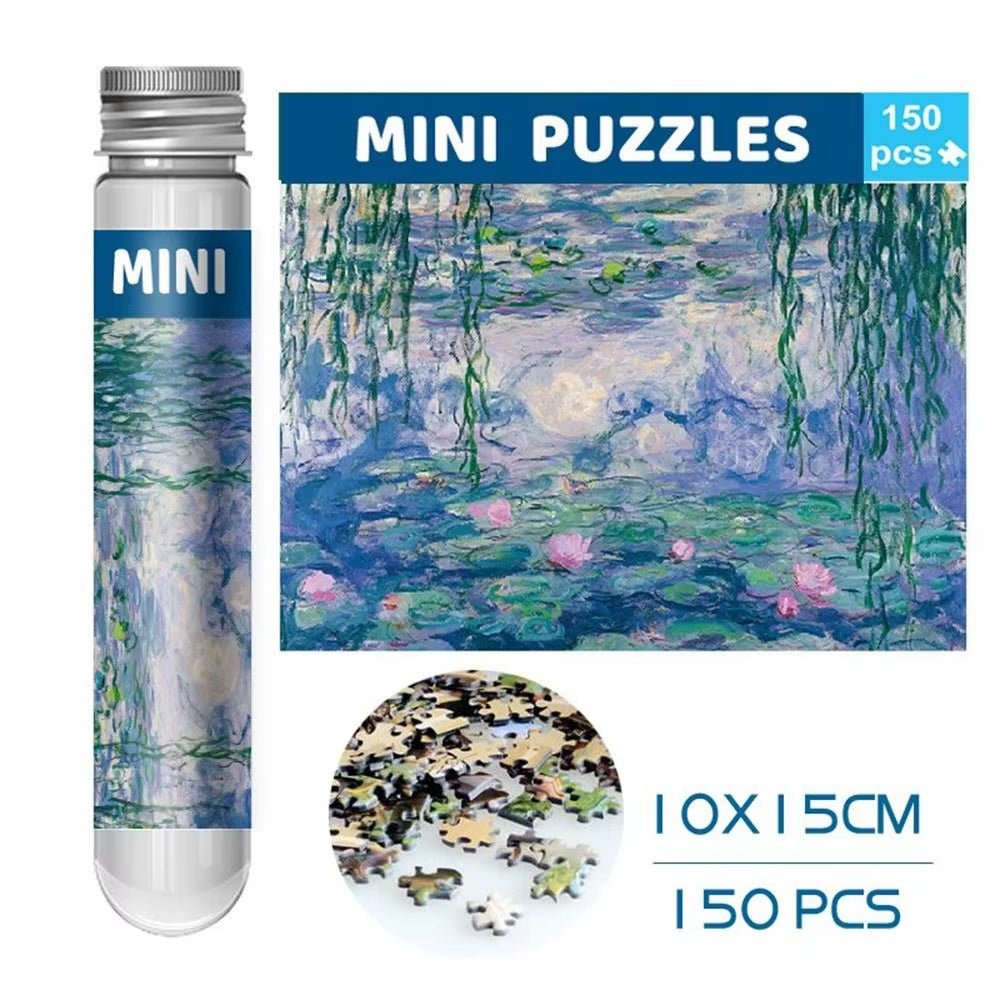 150Pcs/Set Creative Oil Painting Jigsaw Puzzles Mini Test Tube Oil Painting Jigsaw Gifts Puzzle Game Adult Children