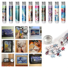 150Pcs/Set Creative Oil Painting Jigsaw Puzzles Gifts Mini Puzzle Game Test Tube Decompression Game Adult Children