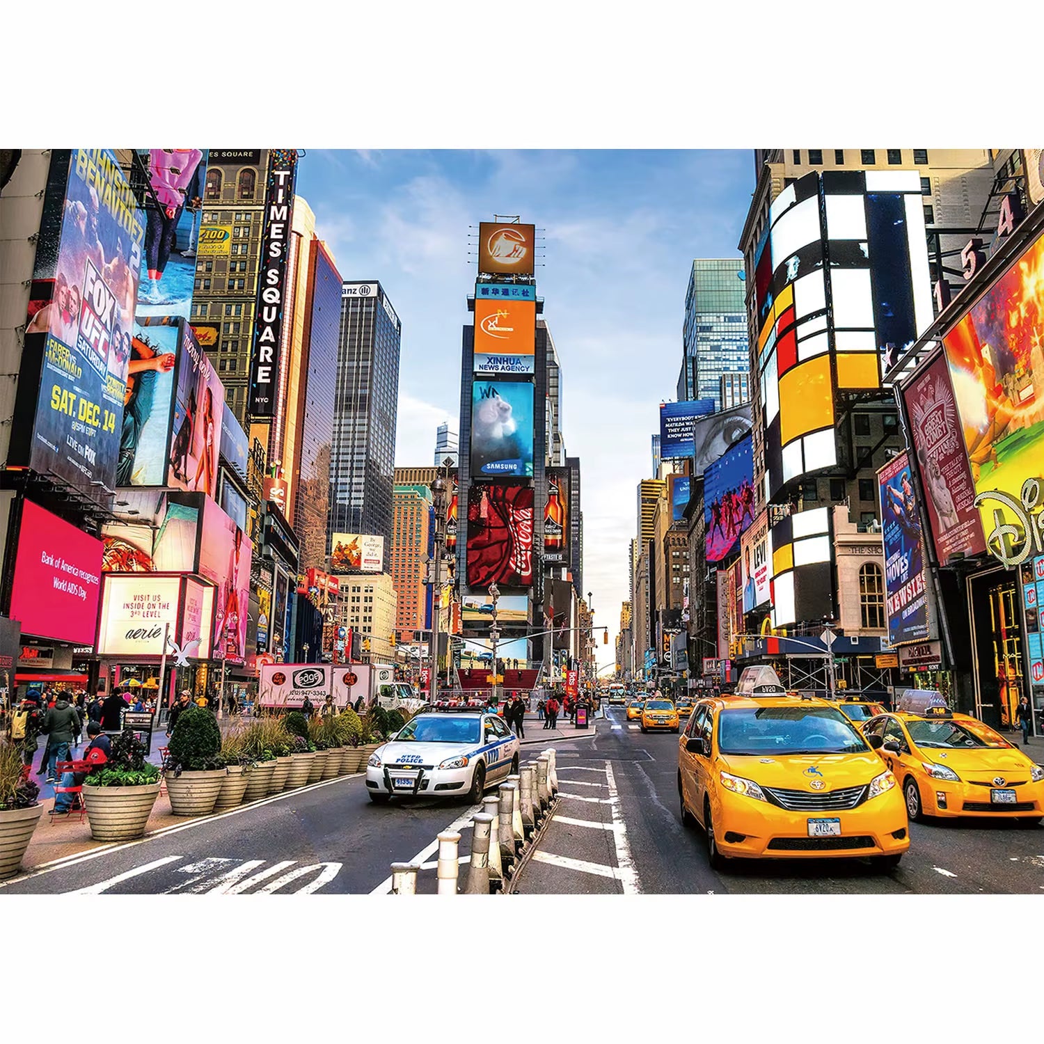 1000 Pieces New York Time Square Jigsaw Puzzles for Adults Home Decor Games Family Fun Floor Puzzles Educational Toys for Kids