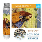 Jigsaw Puzzle 150Pcs Mini Test Tube 15*10Cm Travel Game World Famous Van Gogh Oil Paintings