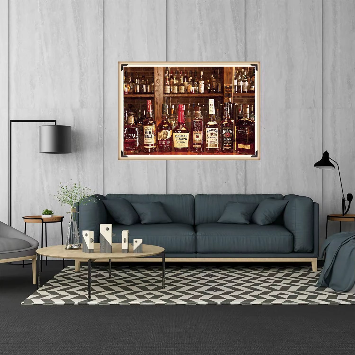 1000 Pieces Whisky Jigsaw Puzzles for Adults Home Decor Games Family Fun Floor Puzzles Educational Toys for Kids