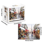 1000 Pieces Paris Street Jigsaw Puzzle Home Decor Adults Puzzle Games Family Fun Floor Puzzles Educational Toys for Kids