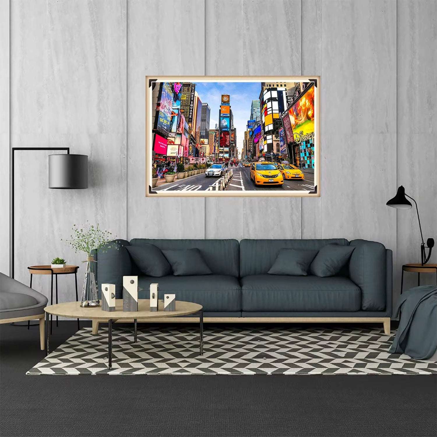 1000 Pieces New York Time Square Jigsaw Puzzles for Adults Home Decor Games Family Fun Floor Puzzles Educational Toys for Kids