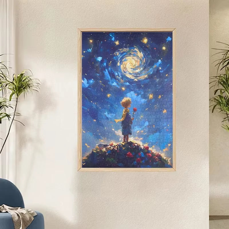 Adult 1000 Pieces Jigsaw Puzzle Little Boy Puzzle Toy Puzzle Intelligence Stress Reduction Cartoon Puzzle Festival Present