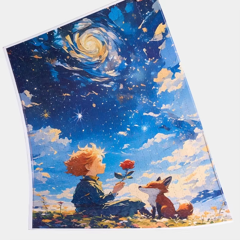 Adult 1000 Pieces Jigsaw Puzzle Little Boy Puzzle Toy Puzzle Intelligence Stress Reduction Cartoon Puzzle Festival Present