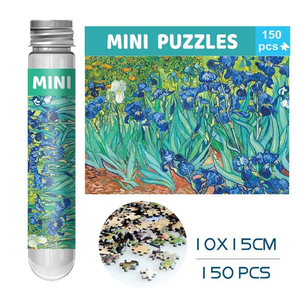 150Pcs/Set Creative Oil Painting Jigsaw Puzzles Mini Test Tube Oil Painting Jigsaw Gifts Puzzle Game Adult Children