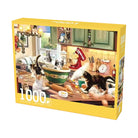1000 Pieces Kitchen Cat Jigsaw Puzzle Home Decor Adults Puzzle Games Family Fun Floor Puzzles Educational Toys for Kids