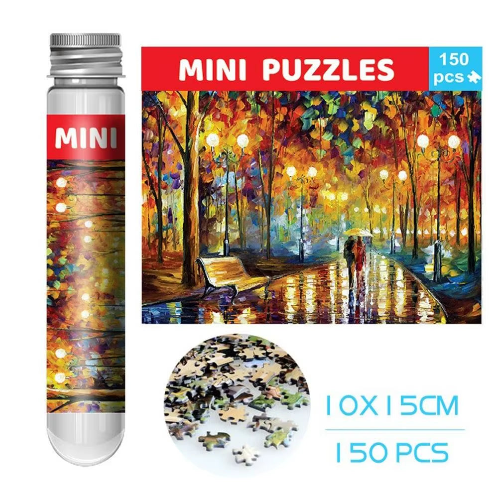 150Pcs/Set Creative Oil Painting Jigsaw Puzzles Mini Test Tube Oil Painting Jigsaw Gifts Puzzle Game Adult Children