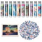 150Pcs/Set Creative Oil Painting Jigsaw Puzzles Gifts Mini Puzzle Game Test Tube Decompression Game Adult Children